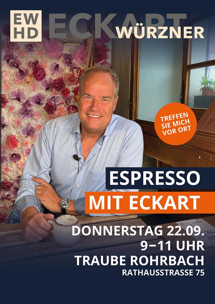 Espresso mit Eckart Rohrbach Infoplakat